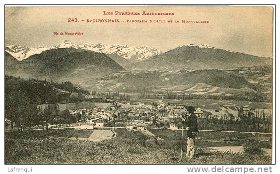 ARIEGE- Ref 09108- St Gironnais - Panorama D Oust Et Le Montvallier - Photo Labouche Freres   - Carte Bon Etat - - Oust