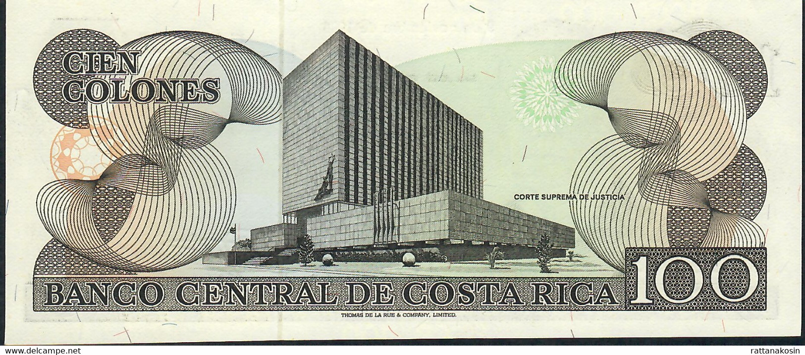 COSTA RICA   P248b 100   COLONES 1988 Serie E   UNC. - Costa Rica