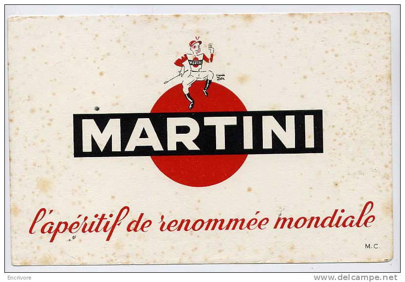 Buvard MARTINI Dapres DON - Jockey - Lebensmittel