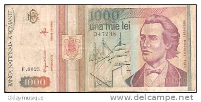 Roumanie 1000 Lei 1999 - Roumanie