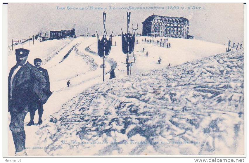 HAUTE GARONNE.LUCHON SUPERBAGNERES.VUE SUR LE GRAND HOTEL  'LES SPORTS D HIVER' - Superbagneres