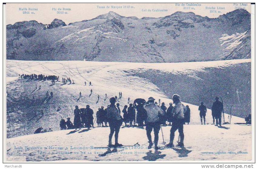 HAUTE GARONNE.LUCHON SUPERBAGNERES.LE PLATEAU VU DE LA TERRASSE DU GRAND HOTEL  'LES SPORTS D HIVER' - Superbagneres