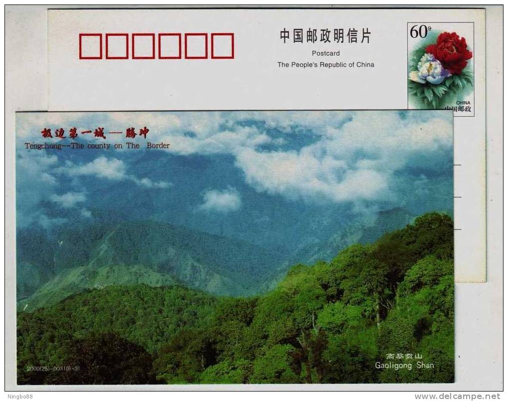 Mt.Gaoligongshan National Nature Reserve,UNESCO WBRN Member,group Volcano,CN 00 Tengchong Landscape Pre-stamped Card - Vulkane