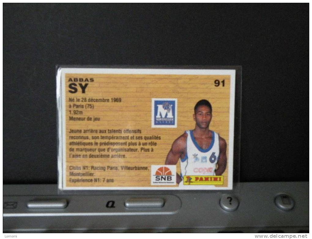 *Carte  Basketball  1994 -  Montpellier-  ABBA SY  - N° 91 - Uniformes, Recordatorios  & Misc