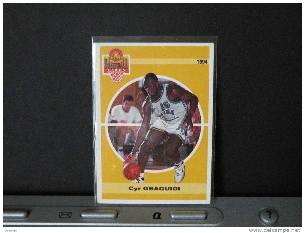 Carte  Basketball  1994 -  Villeurbanne -  Cyr GBAGUIDI - N° 133 - 2scan - Bekleidung, Souvenirs Und Sonstige