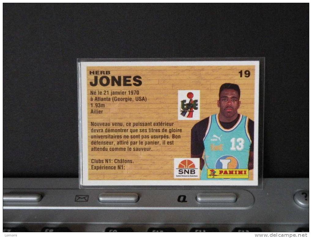 Carte  Basketball  1994 - Châlons -  Herb JONES - N° 19 - 2scan - Uniformes, Recordatorios  & Misc