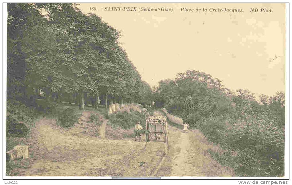 Place De La Croix Jacques  Cpa En Bon Etat - Saint-Prix