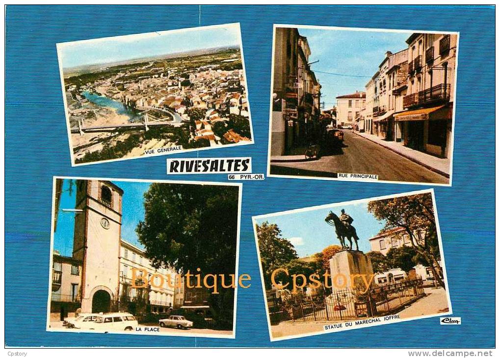 66 - RIVESALTES - 4 Vues Diverses  - Détail Au Dos - Rivesaltes