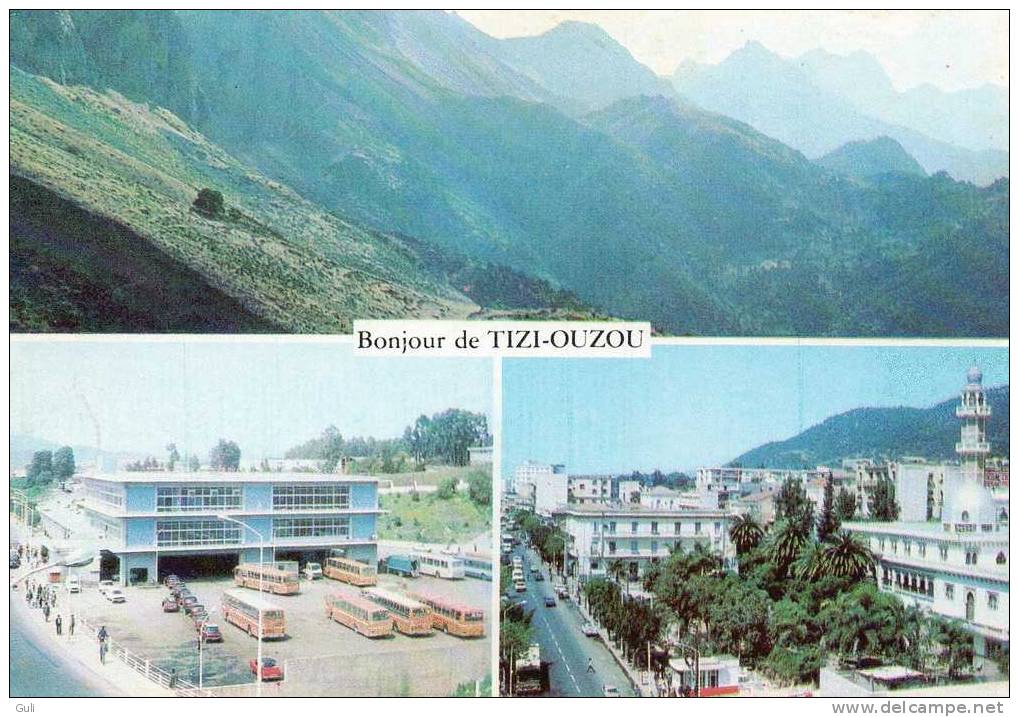 TIZI OUZOU - ALGERIE -Algérie - Monts De Djurdjura Gare Routière Place Abane Ramdane  (bus)* PRIX FIXE - Tizi Ouzou