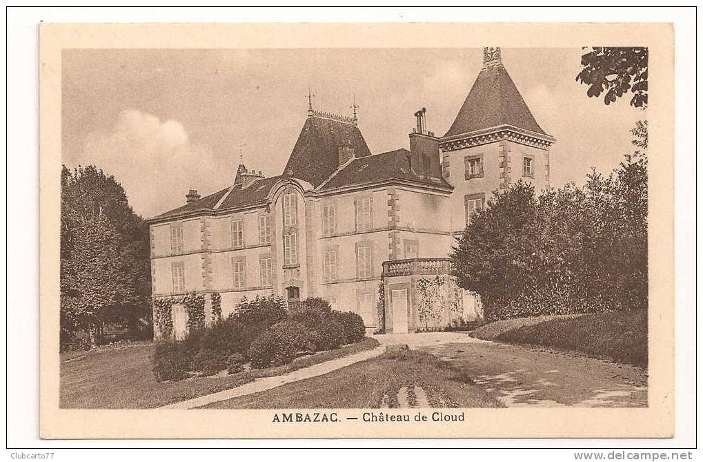 Ambazac (87) : Le Château Environ 1930. - Ambazac