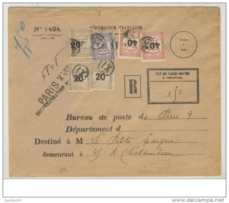 FRANCE   -  LETTRE - 1859-1959 Lettres & Documents