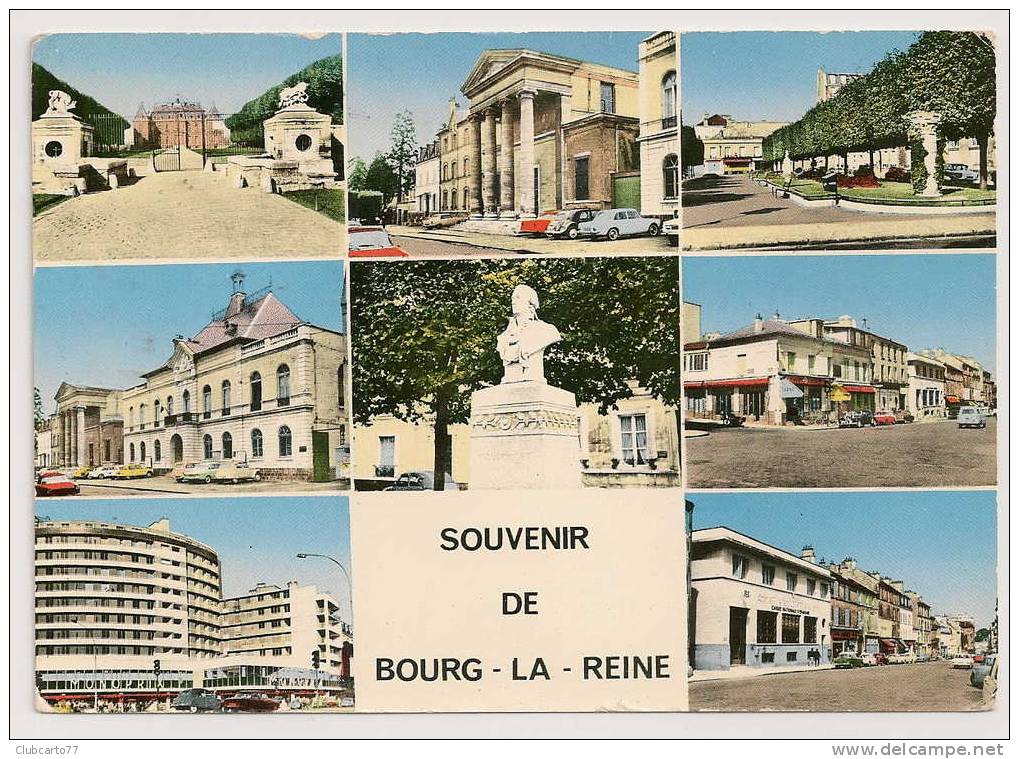 Bourg-la-reine (92) : 8 Vues Sdont Poste Ou Café Environ 1950 (animée). - Bourg La Reine