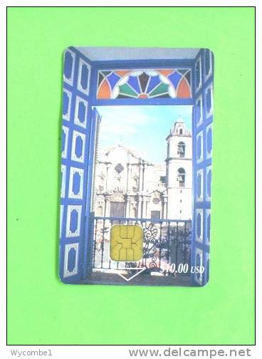 CUBA - Chip Phonecard/Havana Cathedral - Cuba