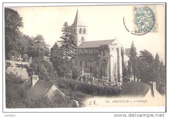 L163 - GRAVILLE : L'abbaye 1909 - Graville