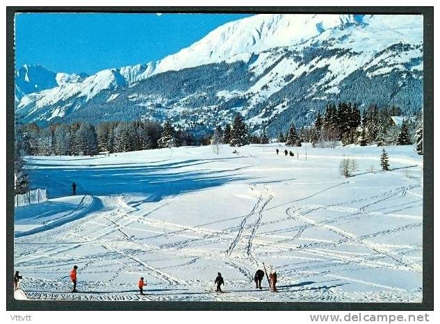 SUISSE (VALAIS), CRANS-MONTANA : Le Plateau Du Golf En Hiver, Edit. C. Bottinelli (circulée, 1984) - Crans-Montana