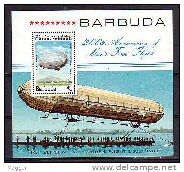 BARBUDA     BF 71 **     Ballon  Drigeable - Zeppelins