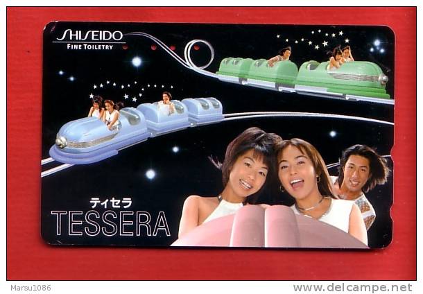 Japan Japon Telefonkarte Phonecard -  Shiseido Women Frau Femme Girl Parfum Kosmetik Perfume Cosmetics Cosmétique - Parfum