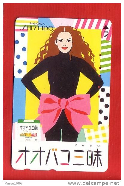 Japan Japon Telefonkarte Phonecard -  Shiseido Women Frau Femme Girl Parfum Kosmetik Perfume Cosmetics Cosmétique - Parfum