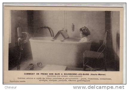 BOURBONNE LES BAINS BAIGNOIRE AVEC APPAREIL GYNECOLOGIQUE - Bourbonne Les Bains