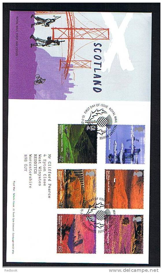 2003 GB FDC First Day Cover - Scotland Views - Ref 474 - 2001-2010 Em. Décimales