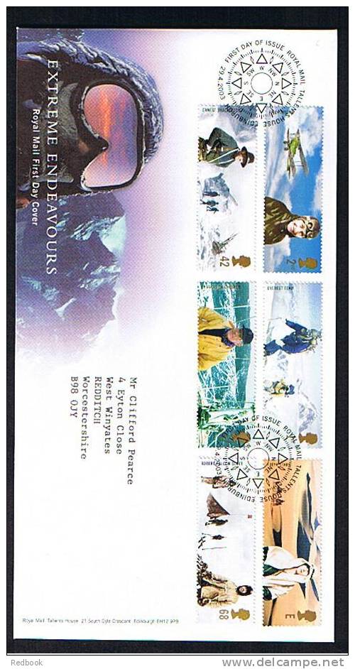2003 GB FDC First Day Cover - Extreme Endeavours - Ref 474 - 2001-2010 Dezimalausgaben