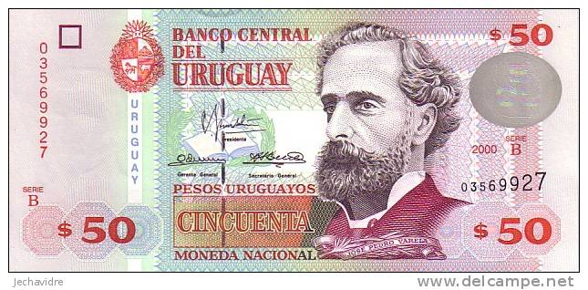 URUGUAY   50 Pesos Uruguayos   Emission De 2000   Pick 75     ***** BILLET  NEUF ***** - Uruguay