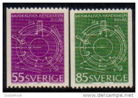 SWEDEN   Scott # 889-91**  VF MINT NH - Unused Stamps