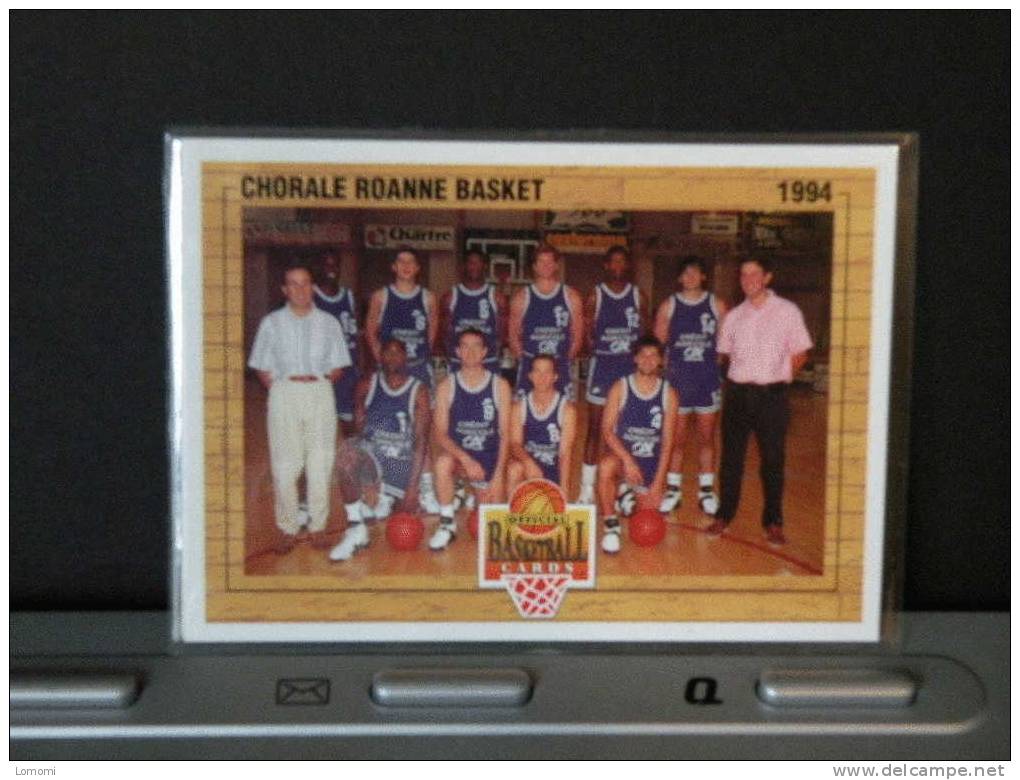 Carte  Basketball  1994, équipe, Chorale Roanne Basket  - N° 149 - 2scan - Uniformes, Recordatorios  & Misc