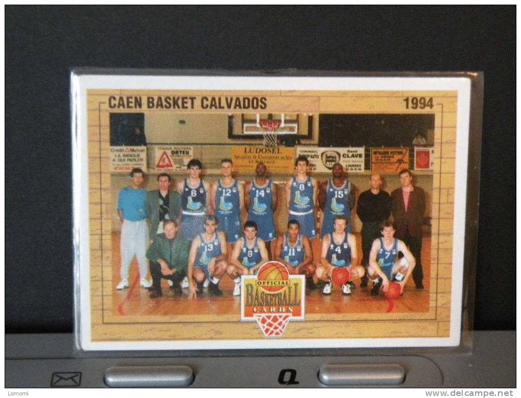 Carte  Basketball  1994, équipe, Caen Basket  Calvados - N° 139 - 2scan - Uniformes, Recordatorios  & Misc