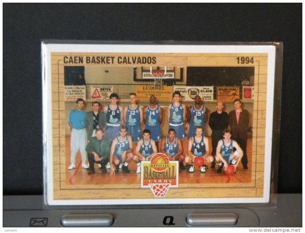 Carte  Basketball  1994, équipe, Caen Basket  Calvados - N° 139 - 2scan - Habillement, Souvenirs & Autres