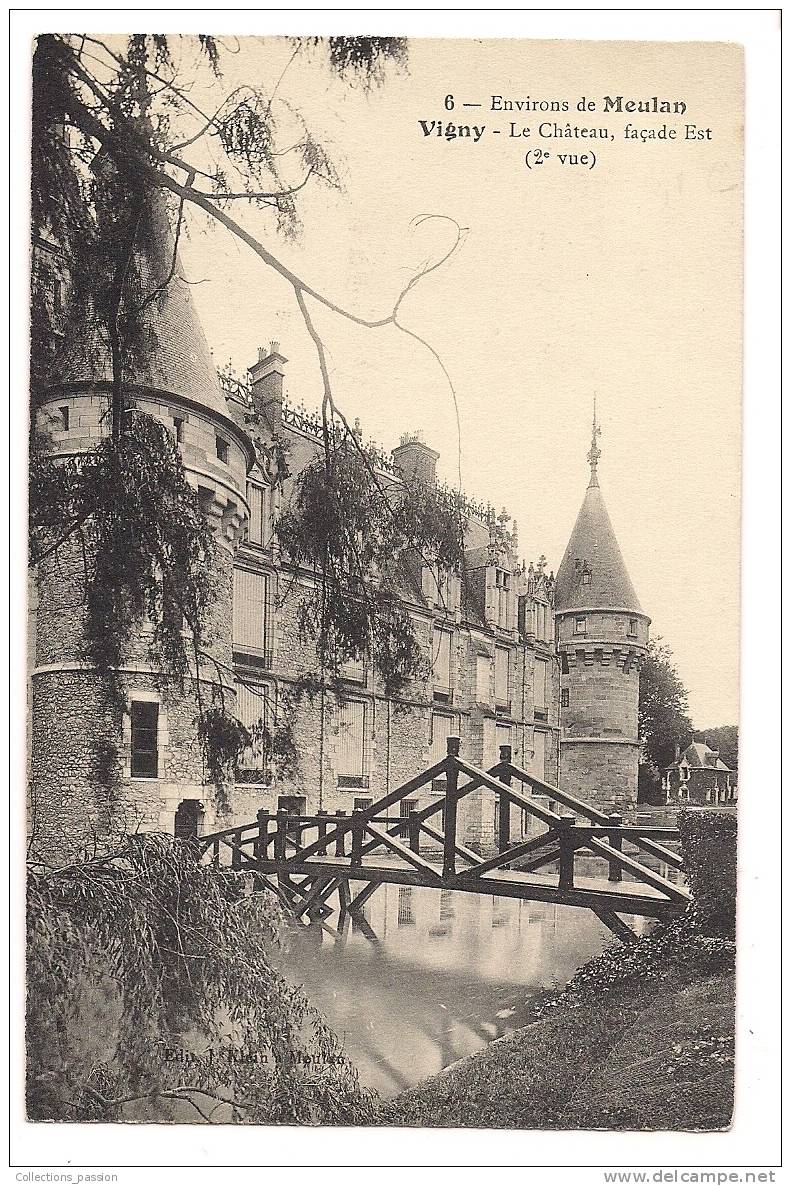 Cp , 95 , VIGNY , Voyagée 1912 , Le Château - Vigny