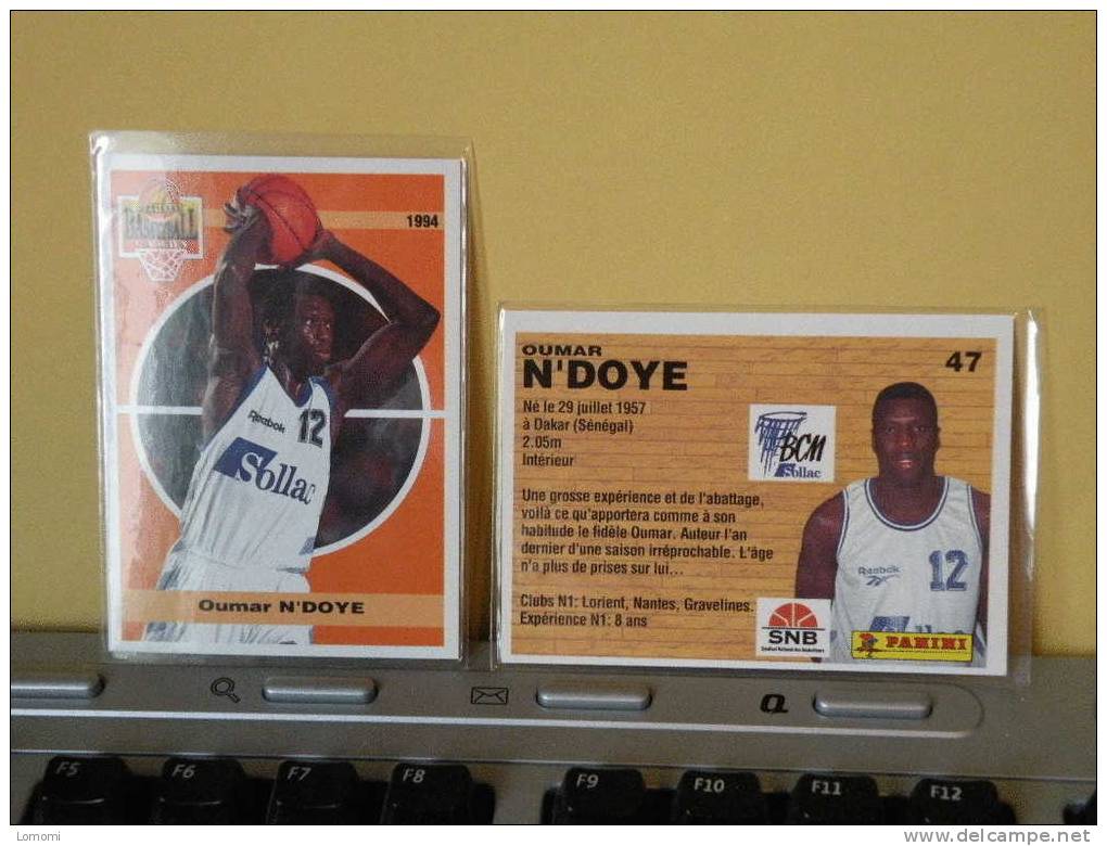 Carte  Basketball, 1994 équipe -  Gravelines - Oumar N´ DOYE  - N° 47  - 2scan - Habillement, Souvenirs & Autres