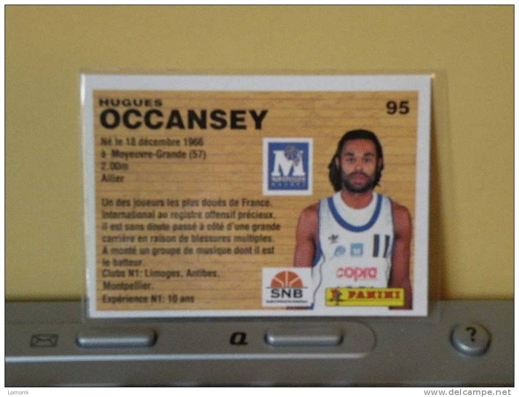 *Carte  Basketball, 1994 équipe - Antibes - Hugues OCCANSEY - N° 95  - 2scan - Habillement, Souvenirs & Autres
