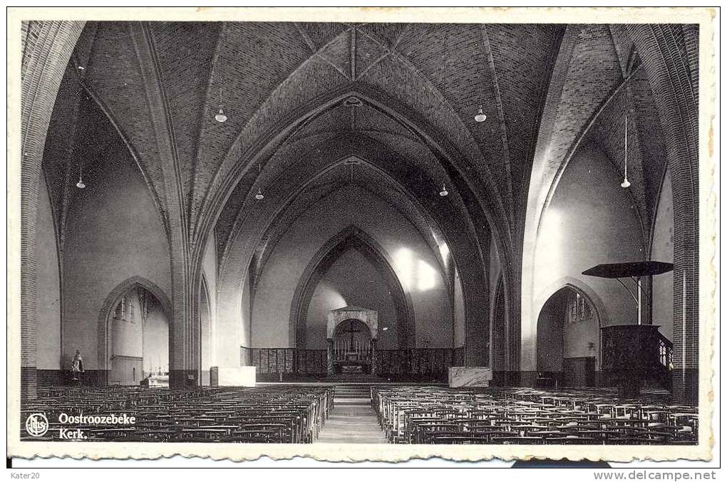 PK Oost Roosbeke Oostrozebeke  Oostroozebeke Kerk Binnenzicht - Oostrozebeke