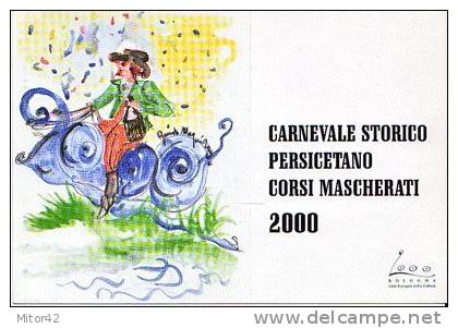 16-Carnevale-Cartolina Ufficiale Del 2000 Del Circolo Persicetano. S.Giovanni In Persiceto-Bologna-Emilia. - Carnaval