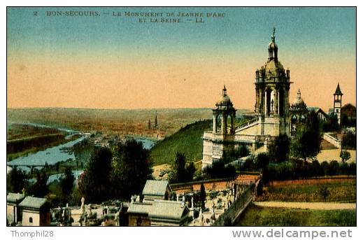 BONSECOURS - Le Monument De Jeanne D´Arc Et La Seine - Bonsecours