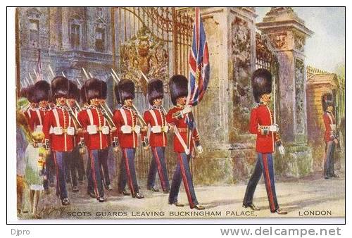 The Scots Guards Leaving Buckingham Palace , London 4196 - Buckingham Palace