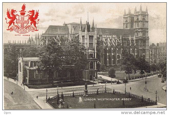 London  Westminster Abbey City Arms Domine Dirice Nos Raphael Tuck & Son  Serie 2175 - Westminster Abbey