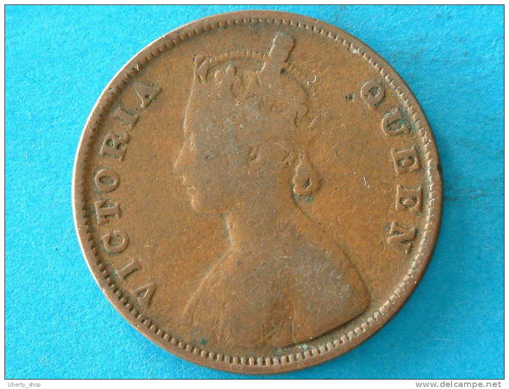 1862 - HALF ANNA ( India ) / KM. 468 ( For Grade, Please See Photo ) ! - Colonias