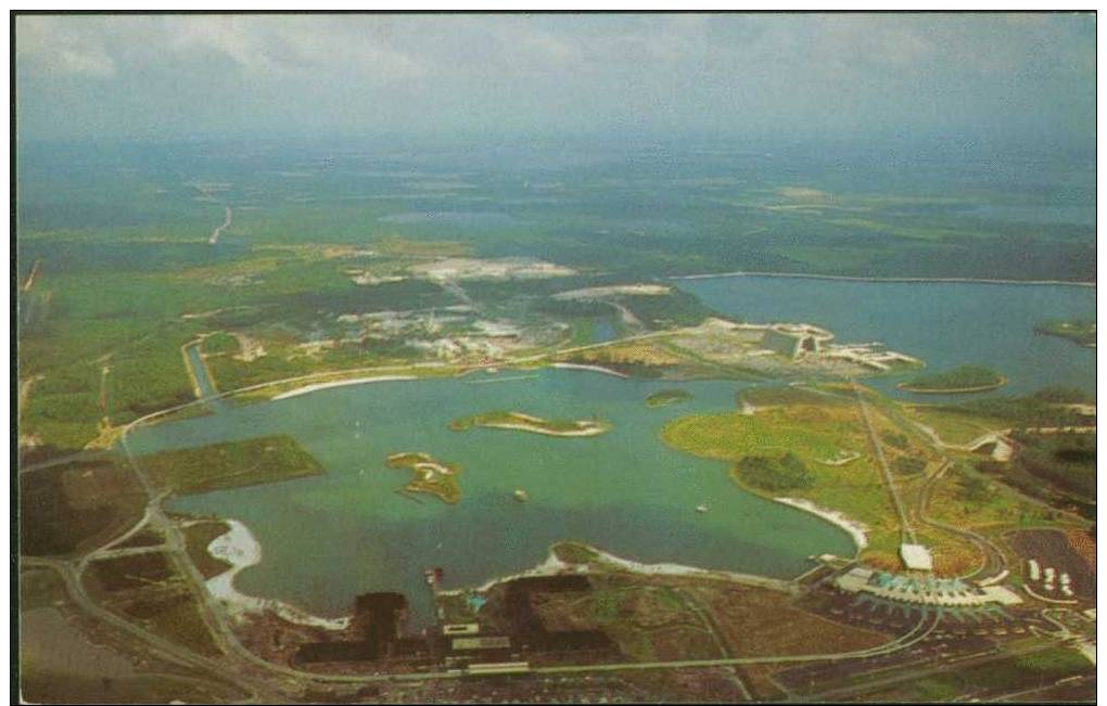 Aerial View Of "The Vacation Kingdom Of The World", Walt Disney World, Orlando, Florida - - Unused - VG - Disneyworld