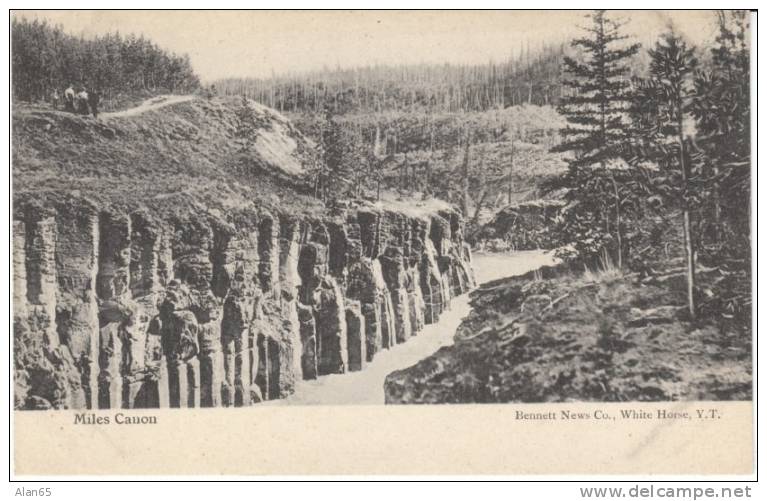 Miles Canyon, YT Youkon Territory, Bennett News Co White Horse YT 1910s Vintage Postcard - Yukon