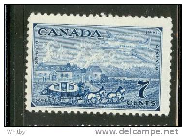 1951 7 Cent Stagecoach And Plane Issue  #313 MNH - Unused Stamps