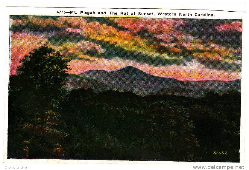 USA Mt Pisgah And The Rat At Sunset Western North Carolina Mountains - Sonstige & Ohne Zuordnung