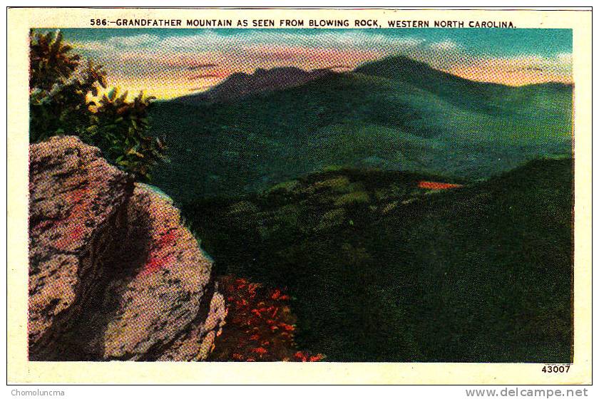 USA Grandfather On Blue Ridge Parway Mountain As Seen From Blowing Rock ,Western North Carolina Mountains Peak - Autres & Non Classés