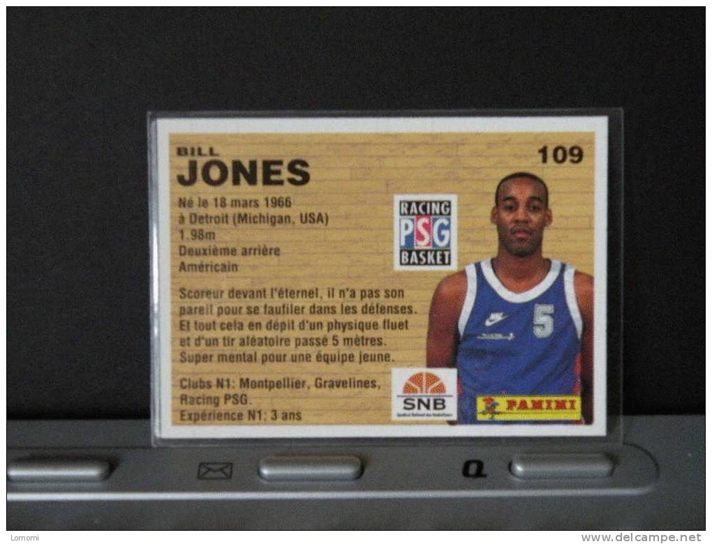 Carte  Basketball, 1994 équipe - RACING PSG - Bill JONES - N° 109 - 2scan - Bekleidung, Souvenirs Und Sonstige