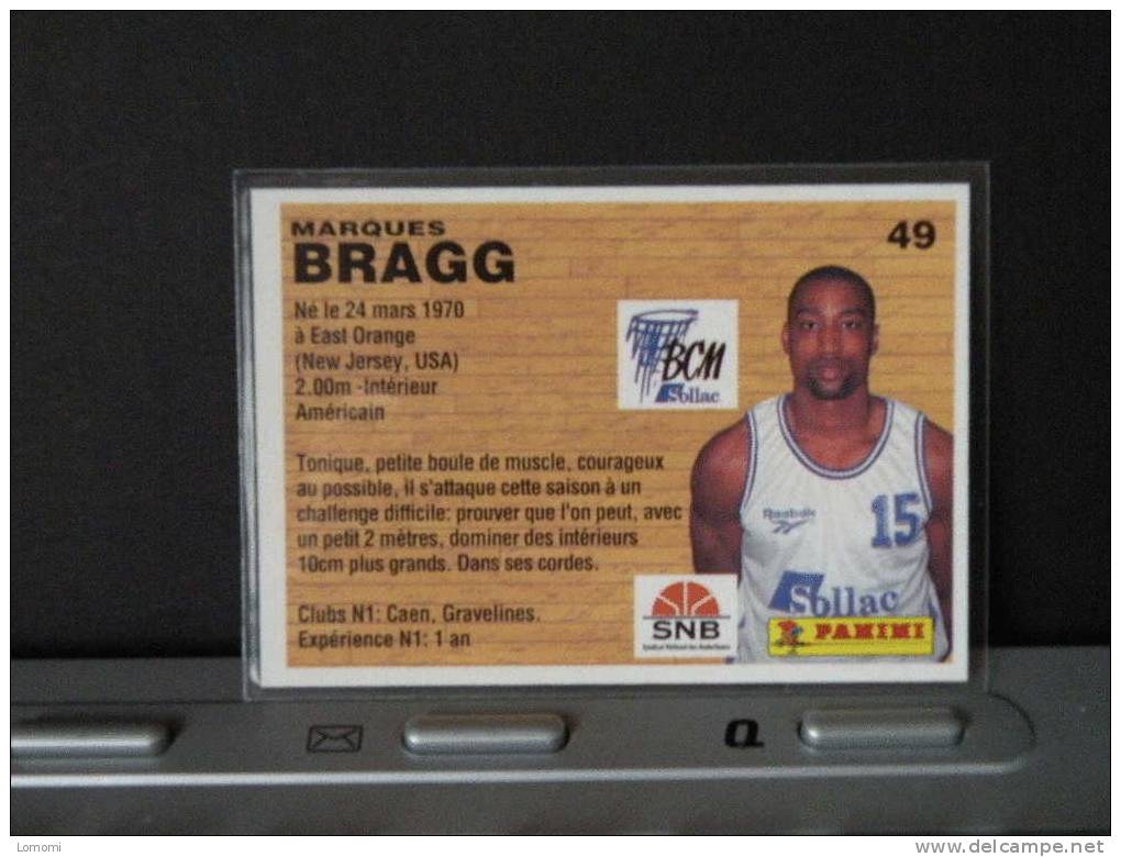 Carte  Basketball, 1994 équipe - Gravelines Sollac - Marques BRAGG - N° 49 - 2scan - Habillement, Souvenirs & Autres