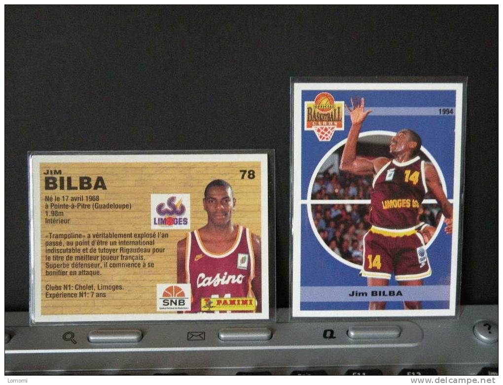 Carte  Basketball, 1994 équipe - Limoges - Jim BILDA - N° 78 - 2scan - Habillement, Souvenirs & Autres
