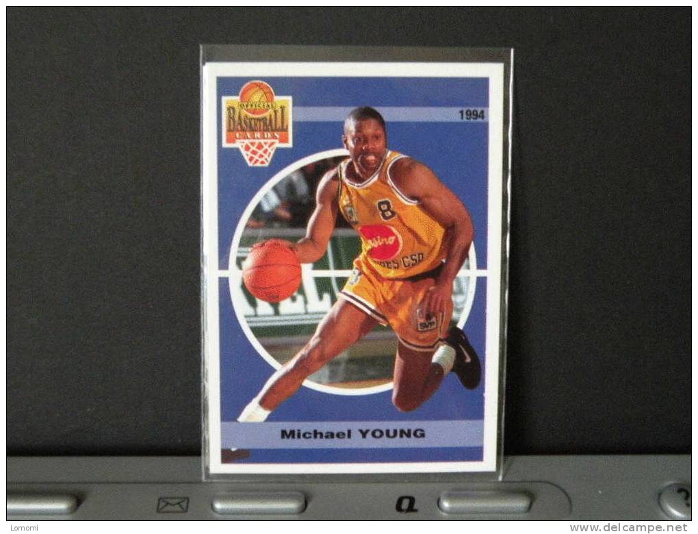 Carte  Basketball, 1994 équipe - Limoges - Michael YOUNG - N° 73 - 2scan - Habillement, Souvenirs & Autres