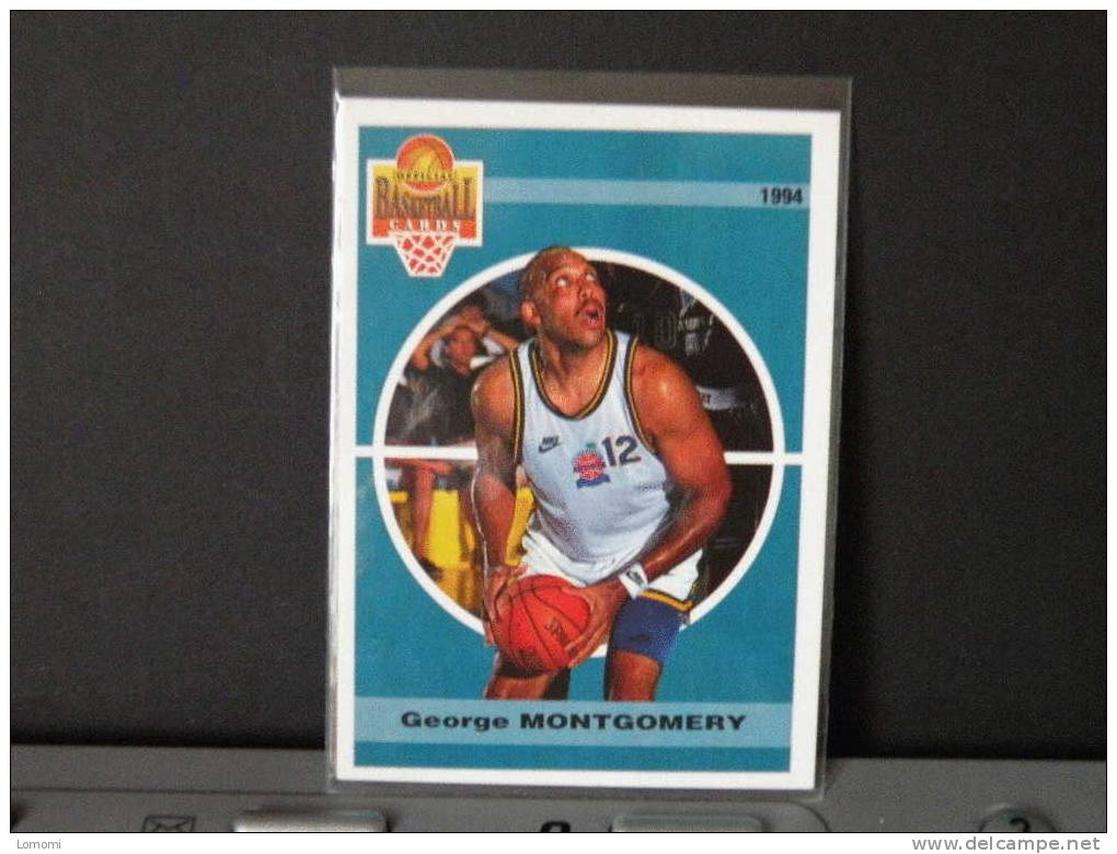 Carte  Basketball, 1994 équipe - Antibes - George MONTGMOMERY - N° 7 - 2scan - Bekleidung, Souvenirs Und Sonstige