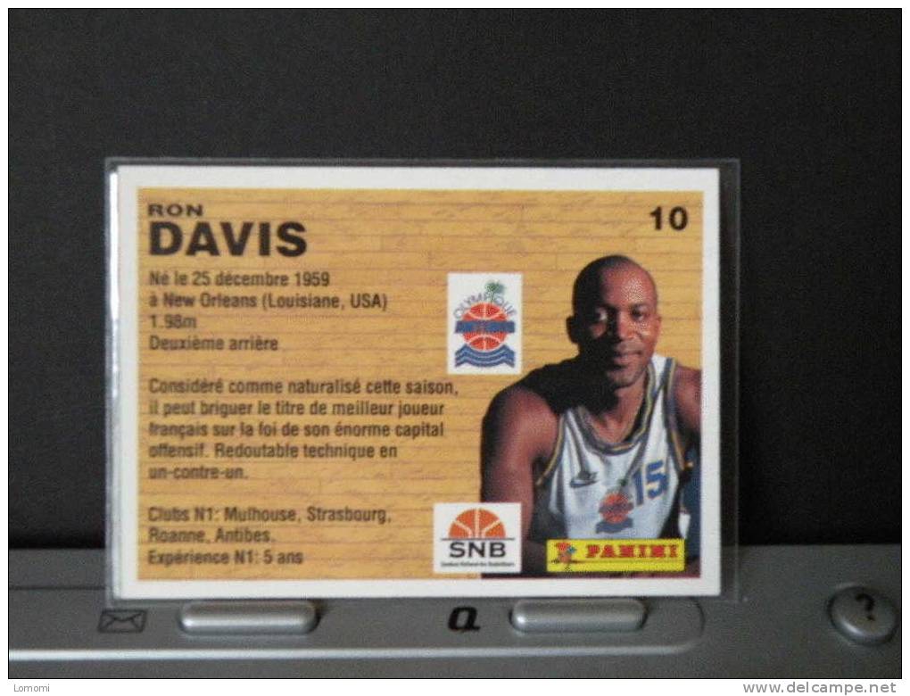 Carte  Basketball, 1994 équipe - Antibes - Ron DAVIS - N° 10 - 2scan - Bekleidung, Souvenirs Und Sonstige